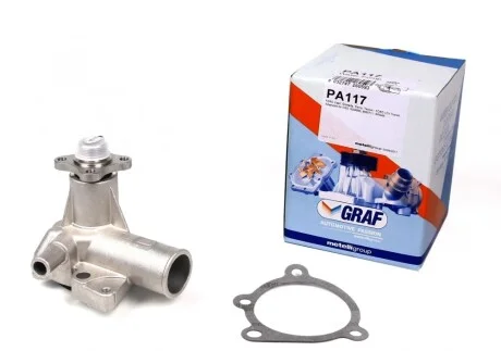 Помпа воды Ford Transit III/IV/V 1.6/2.0 77-94/Sierra I/II 1.6 82-93 (B/B) (7 лоп.) GRAF PA117