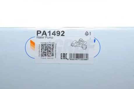 Помпа води MB A-class (W176)/B-class (W246/S242) 1.6/2.0 11- (switchable) GRAF PA1492