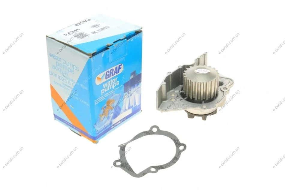 Помпа воды Citroen Berlingo/Xsara/Peugeot Partner/306/309/405/406 1.6/1.8/1.9 87-02(20z)(B/B)(6 лоп) GRAF PA348 (фото 1)
