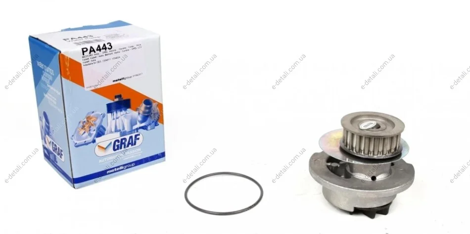 Насос водяний Opel Corsa A/Kadett E/Vectra A/Ascon GRAF PA443 (фото 1)