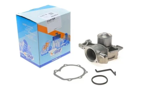 Помпа води Subaru Forester/Impreza/Legacy/Outback 1.6-2.5AWD/1.6-2.0/2.2i 4WD 89-09 (B/B) (8 лоп) GRAF PA519A