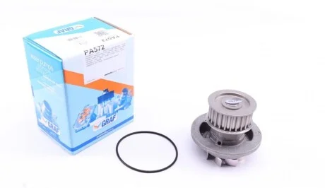 Помпа воды Opel Astra F/G/Vectra A/B/Kadett E 1.7D/TD/1.8i 16V/2.0i 16V 88-00 (25z) (B/B) (8 лоп.) GRAF PA572