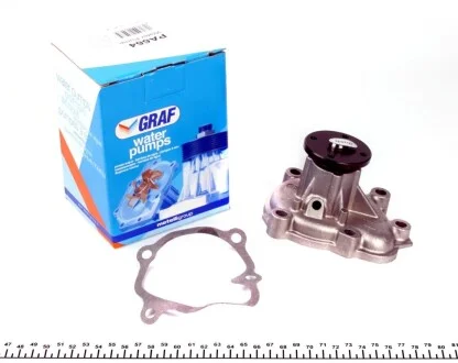 Помпа води Opel Astra F/G 1.7TDS/DTI 92-00/Corsa B/Combo 1.7D 94-01 (R/B)(7 лоп)(d центр.шківа=26mm) GRAF PA664