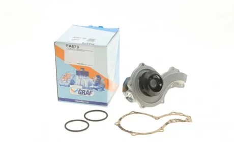 Помпа воды Audi A4-A6/VW Passat 1.6/1.8/1.8T/quattro 94-05 (B/B) (7 лоп.) GRAF PA679