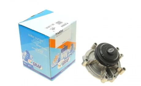 Помпа води Citroen Jumper/Peugeot Boxer 2.5D/TD/TDI/4x4 96-02 (B/B) (8 лоп) (3 канавки) GRAF PA684