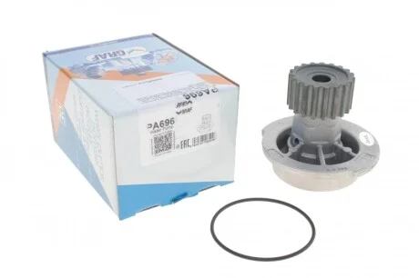 Помпа воды Chevrolet Aveo/Lacetti 1.4/1.6 03-/Daewoo Nubira 1.6 16V 97- (19z) (R/B) (7 лоп.) GRAF PA696