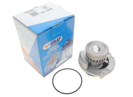 Помпа води Opel Astra G/H/Vectra B/C/Zafira A/Corsa C/Meriva A 1.8/1.8 16V 98-10 (23z) (B/B) (8 лоп) GRAF PA727
