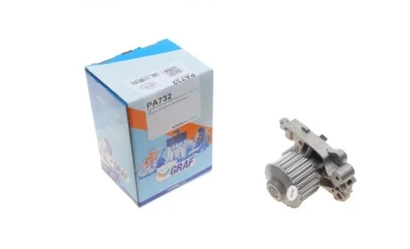 Помпа воды Mitsubishi Colt/Lancer 1.6/16V 96-03/Pajero 1.8GDI 98-00/Pinin 2.0 99- (24z)(R/B)(8лоп) GRAF PA732