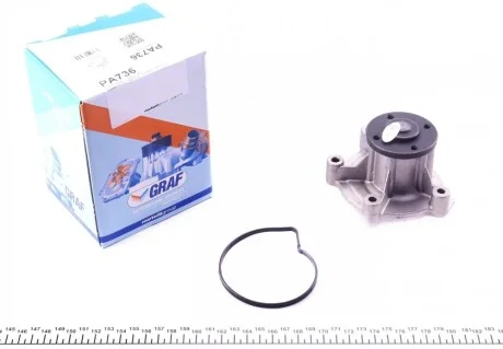 Помпа воды MB Vaneo (W414) 1.6/1.7CDI/1.9 02-05/A-class (W168) 1.4/1.6/1.7CDI/1.9 97-04 (R/B)(6 лоп) GRAF PA736