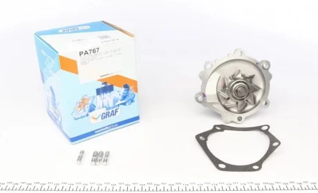 Помпа воды Toyota Land Cruiser 2.4TD 90-93/Land Cruiser Prado 3.0D 02- (R/B) (8 лоп) GRAF PA767