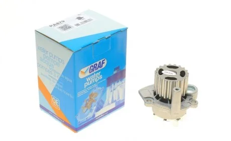 Помпа воды Audi A3/Seat/Skoda Fabia/VW Caddy/T5/Golf 1.2TDI/1.4TDI/1.9TDI/2.0SDI 00-(19z)(R/B)(7лоп) GRAF PA879
