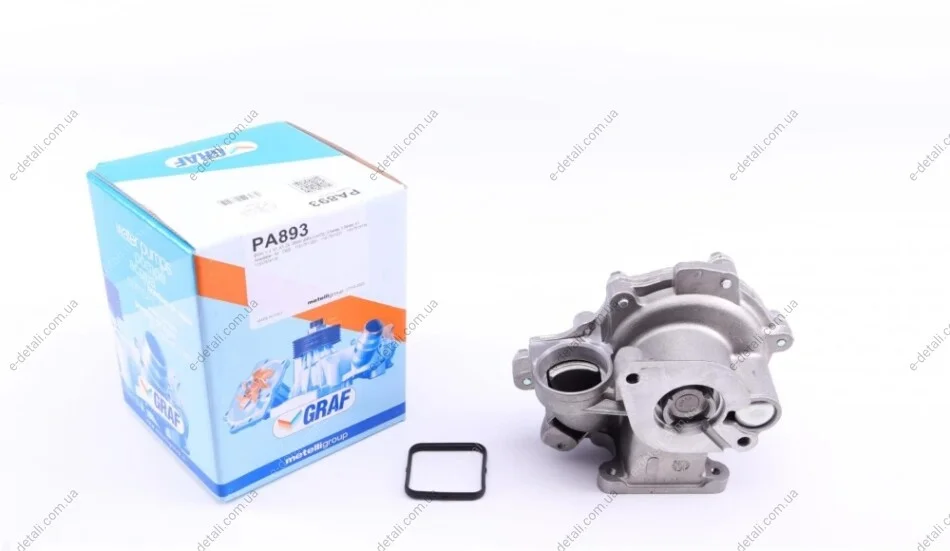 Помпа води BMW 1/3/X1/X3/Z4 116i/118i/120i/130i/316i/Ci/ti/318i/Ci/ti/320i/si/2.0 01-15 (B/B)(6 лоп) GRAF PA893 (фото 1)