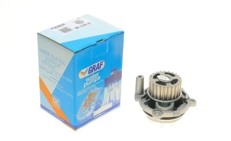 Помпа воды Audi/Seat/Skoda Octavia/VW Caddy/Golf/Passat 1.6/E-Power/1.8/2.0/FSI 96- (23z)(R/B)(7лоп) GRAF PA904