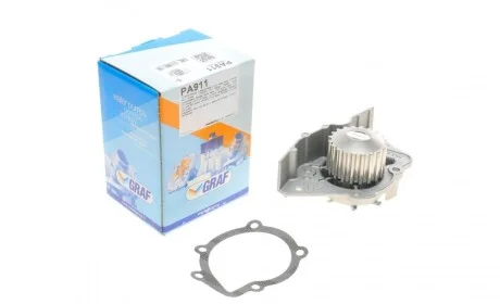 Помпа води Fiat Scudo/Ducato/Peugeot/Citroen/Hyundai 1.8-1.9D/TD 94-06 (20z)(B/B)(7 лоп)(d імп=71мм) GRAF PA911