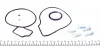 Помпа води Opel Astra G/Zafira A/B 2.2 16V 01-/Vectra C 2.0-2.2 02-08/Insignia 2.0 09- (B/B)(8 лоп) GRAF PA957 (фото 2)