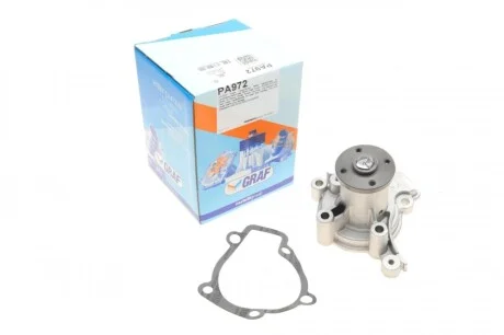 Помпа воды Hyundai Elantra/Tucson/i30/Kia Sportage/Cee'd/Soul 2.0/2.0 16V/CVVT 00- (R/B) (6 лоп) GRAF PA972