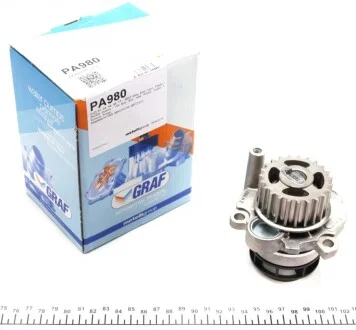 Помпа воды Audi A3/A4/A6 2.0TFSI 04-13/Skoda Octavia 2.0RS 05-13/VW Golf 2.0R 07- (23z) (R/B) (8лоп) GRAF PA980