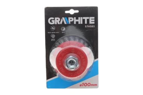 Щітка торцева Ø100 мм M14 Graphite 57H583