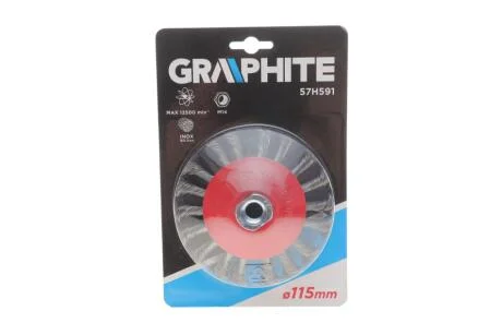 Щітка дискова Ø115 мм M14 Graphite 57H591