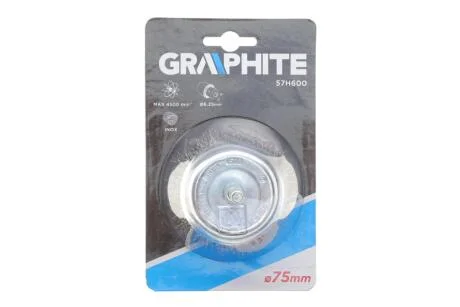 Щітка торцева Ø75 мм Graphite 57H600