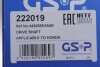 Полуось (передняя) Honda Accord 2.0/2.4 03-08 (R) (28x27x548) GSP 222019 (фото 2)