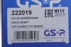 Полуось (передняя) Honda Accord 2.0/2.4 03-08 (R) (28x27x548) GSP 222019 (фото 2)