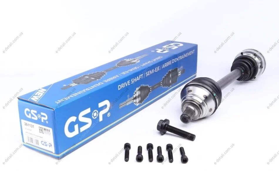 Полуось VW Caddy III 1.6/1.9 TDI 05-15 (L) (36x515) GSP 261131 (фото 1)