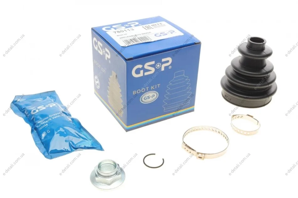 Пыльник шруса (наружный) Mazda 6 2.0 DI 02-07 (21х76х103)(к-кт) GSP 780113 (фото 1)