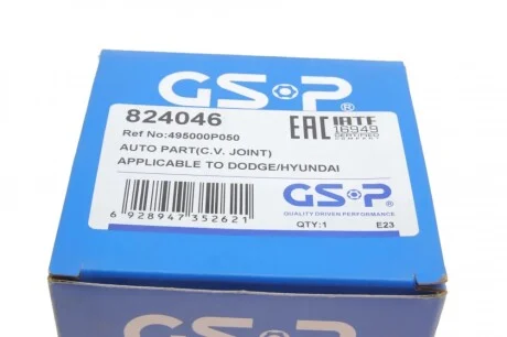 ШРКШ (зовнішній) Hyundai Accent 1.4-1.6 GL/GLS 05-10 (25x22z) GSP 824046