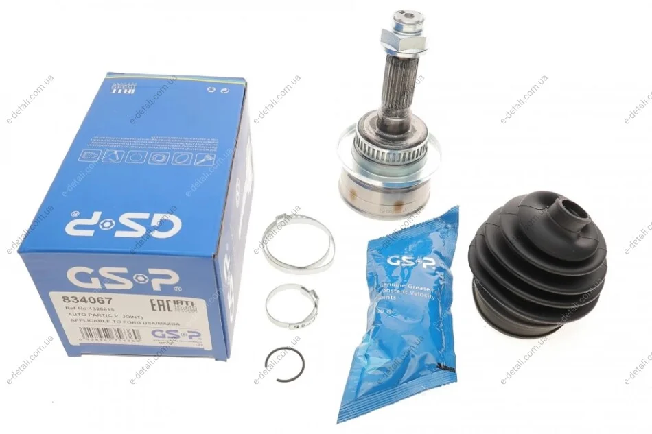 Шрус (наружный) Ford Ranger 2.5TD 99-06 (26x25x179) GSP 834067 (фото 1)