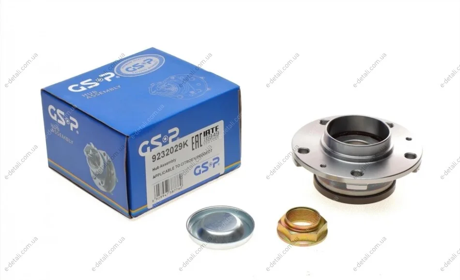 Подшипник ступицы (задней) Peugeot 407 04-11/508 10-18/607 00-11 (+ABS)(к-кт) GSP 9232029K (фото 1)