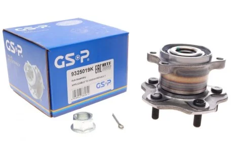 Подшипник ступицы (задней) Nissan Qashqai 07-/X-trail 1.5-2.0 dCI 07-13/Renault Koleos 08-(+ABS) GSP 9325019K