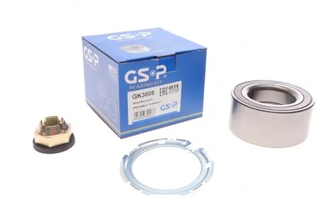 Подшипник ступицы (передней) Renault Laguna 01-15/Clio 3.0 V6 00-05 (45x83x39) (+ABS) GSP GK3608