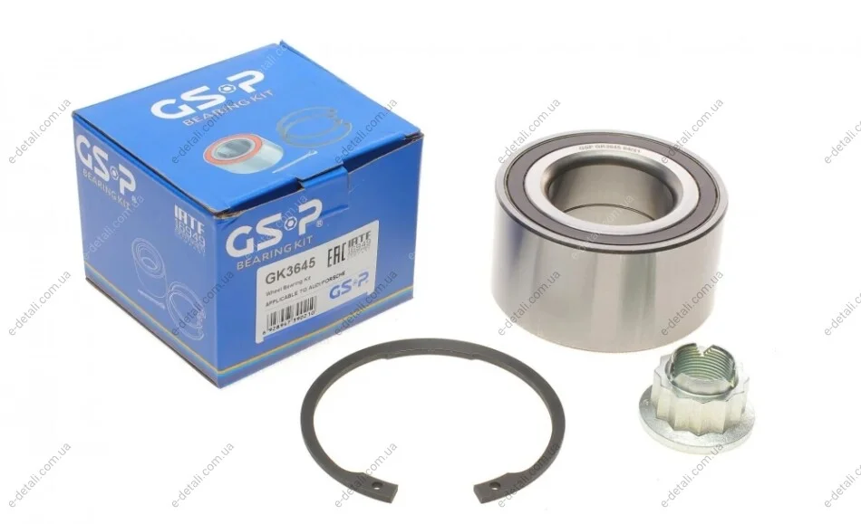 Подшипник ступицы (передней/задней) VW Touareg 02-18/Audi Q7 06-15 (+ABS) (51x96x50) GSP GK3645 (фото 1)
