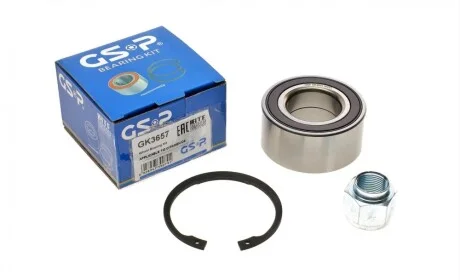 Підшипник маточини (передньої) Citroen C3/Peugeot 207/208 02- (37x72x33) (+ABS) (к-кт) GSP GK3657
