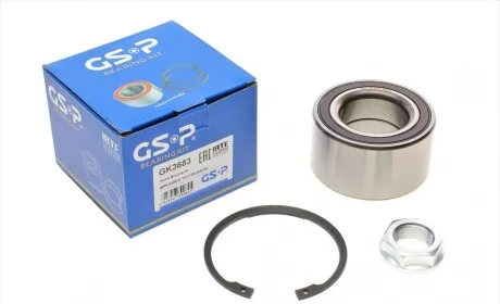 Подшипник ступицы (передней) Citroen C4/C5/C6 05-/Peugeot 407/607/308/508 04-(+ABS) (45x83x44) GSP GK3683