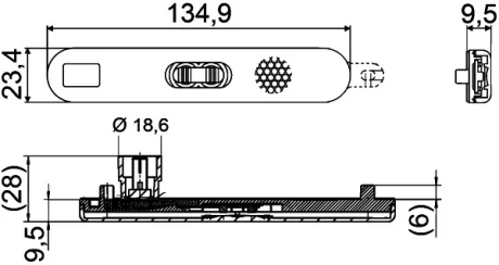 Елемент освітлення HELLA 2PS009226031