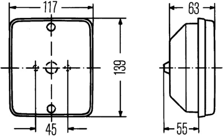 Габаритний ліхтар HELLA 2SA003236041