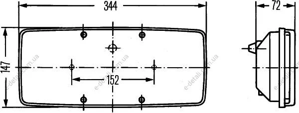 Ліхтар задній (ОЕ A0025445703) (реальному покупцю суттєва знижка!) HELLA 2SD003167531 (фото 1)