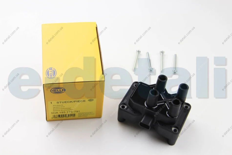 Катушка воспаления FIESTA/FOCUS/MONDEO/S40 1.4/1.6 01- HELLA 5DA193175-791 (фото 1)