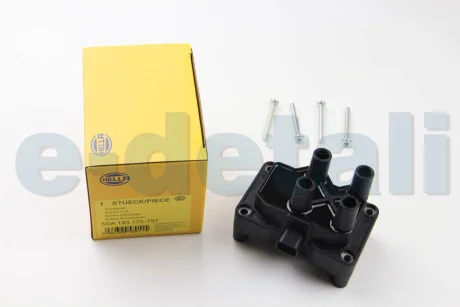 Катушка воспаления FIESTA/FOCUS/MONDEO/S40 1.4/1.6 01- HELLA 5DA193175-791