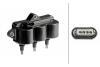 CHEVROLET Котушка запалювання Matiz, Spark, Daewoo Tico 0.8 98- HELLA 5DA 358 168-661 (фото 1)