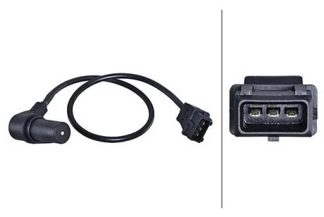 Датчик оборотов коленвала HELLA 6PU358191141