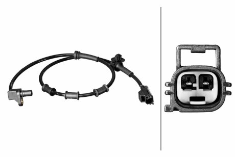 DODGE Датчик ABS передн. RAM 1500 01- HELLA 6PU 358 218-911