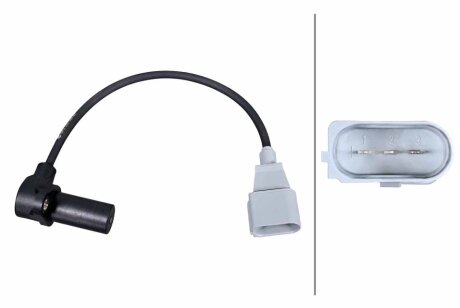 VW Датчик положення к/вала Touareg 3,0-4,2TDI 04-, AUDI Q7 HELLA 6PU 358 380-831