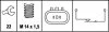 HYUNDAI вимикач світла заднього ходу Elantra, Mitsubishi Lancer, Galant HELLA 6ZF 008 621-041 (фото 2)