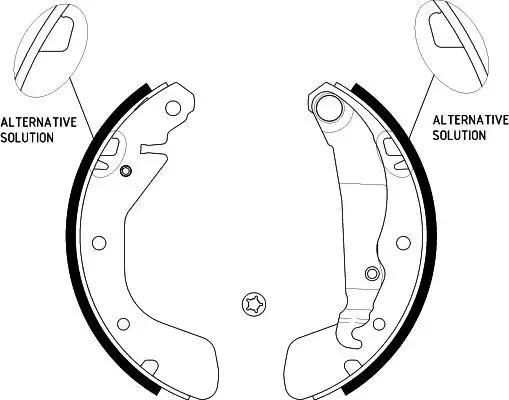 OPEL щоки гальмівні ASTRA, CORSA 92- (200*28) HELLA 8DB 355 001-291 (фото 1)