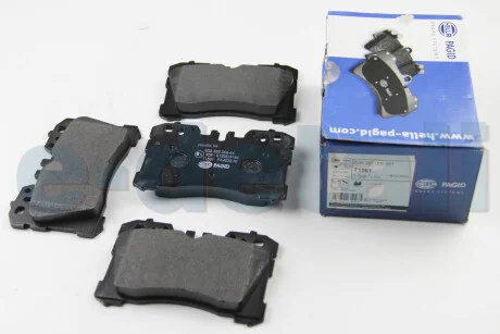 Тормозные колодки дисковые комплект; передняя. HELLA 8DB355006661