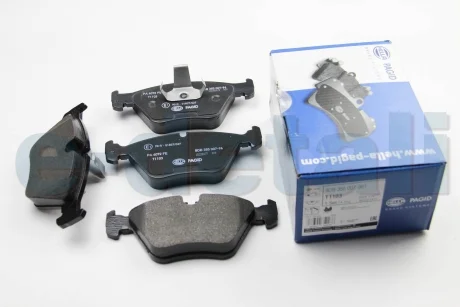 Тормозные колодки пер. BMW 5 (E39) 2.0-3.5i 95-03 HELLA 8DB355007-961