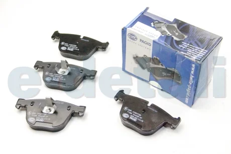 Тормозные колодки дисковые комплект; задн. HELLA 8DB355010751